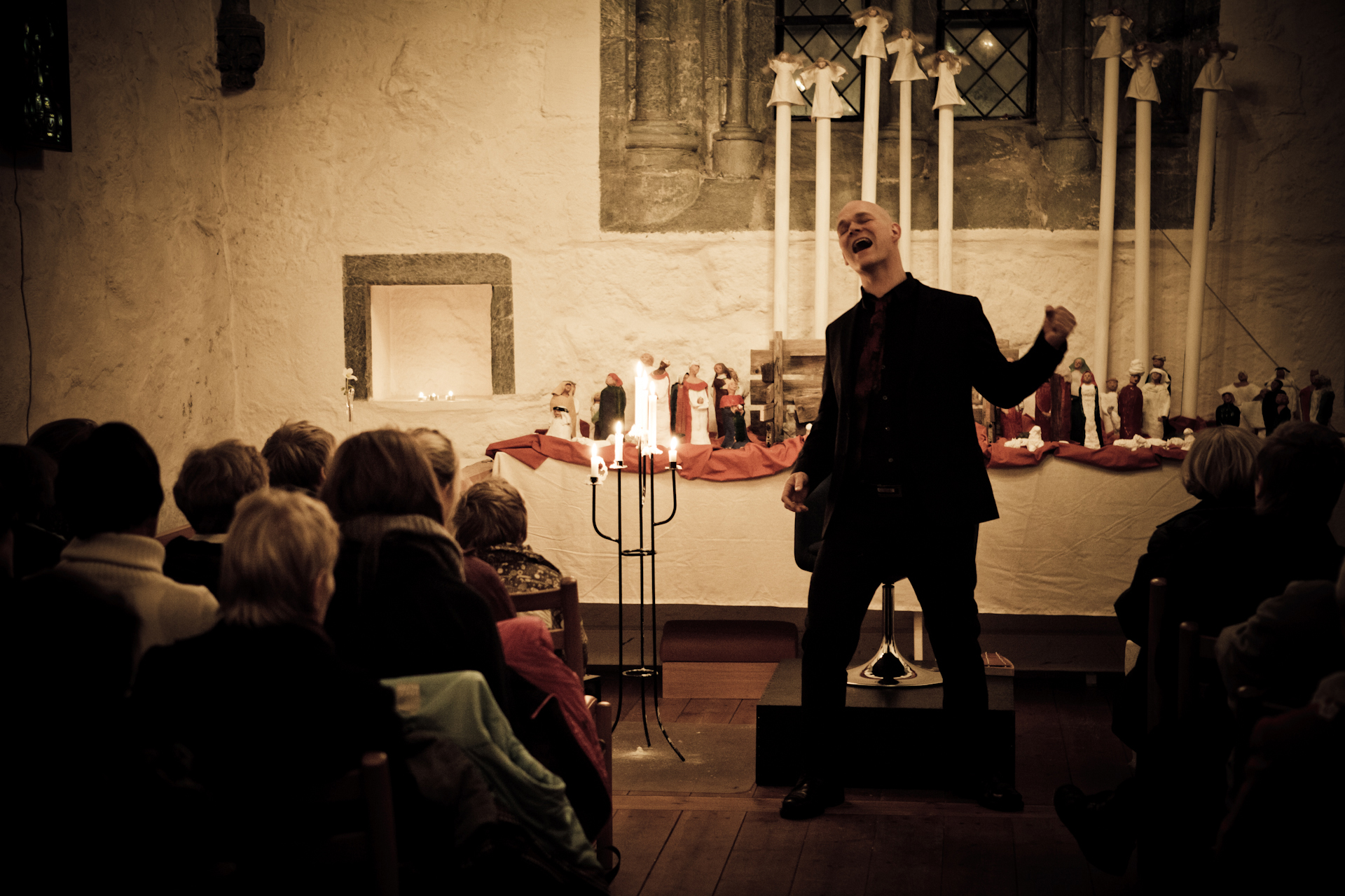 Frå ein konsert med Julelegender. Foto: Morten Berentsen