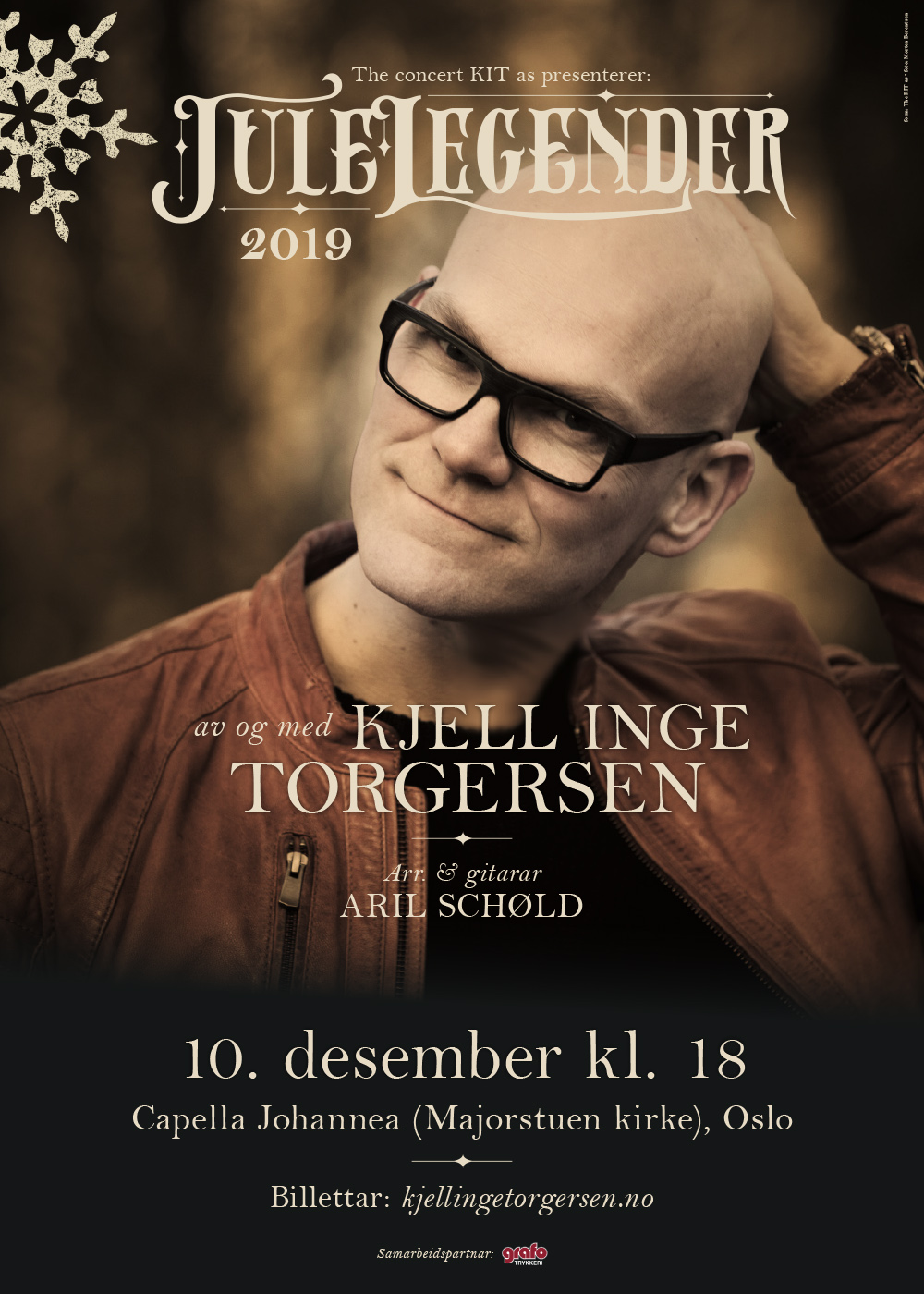 Julelegender:2019 – plakat Oslo. (Foto: Morten Berentsen. Form: The KIT as)