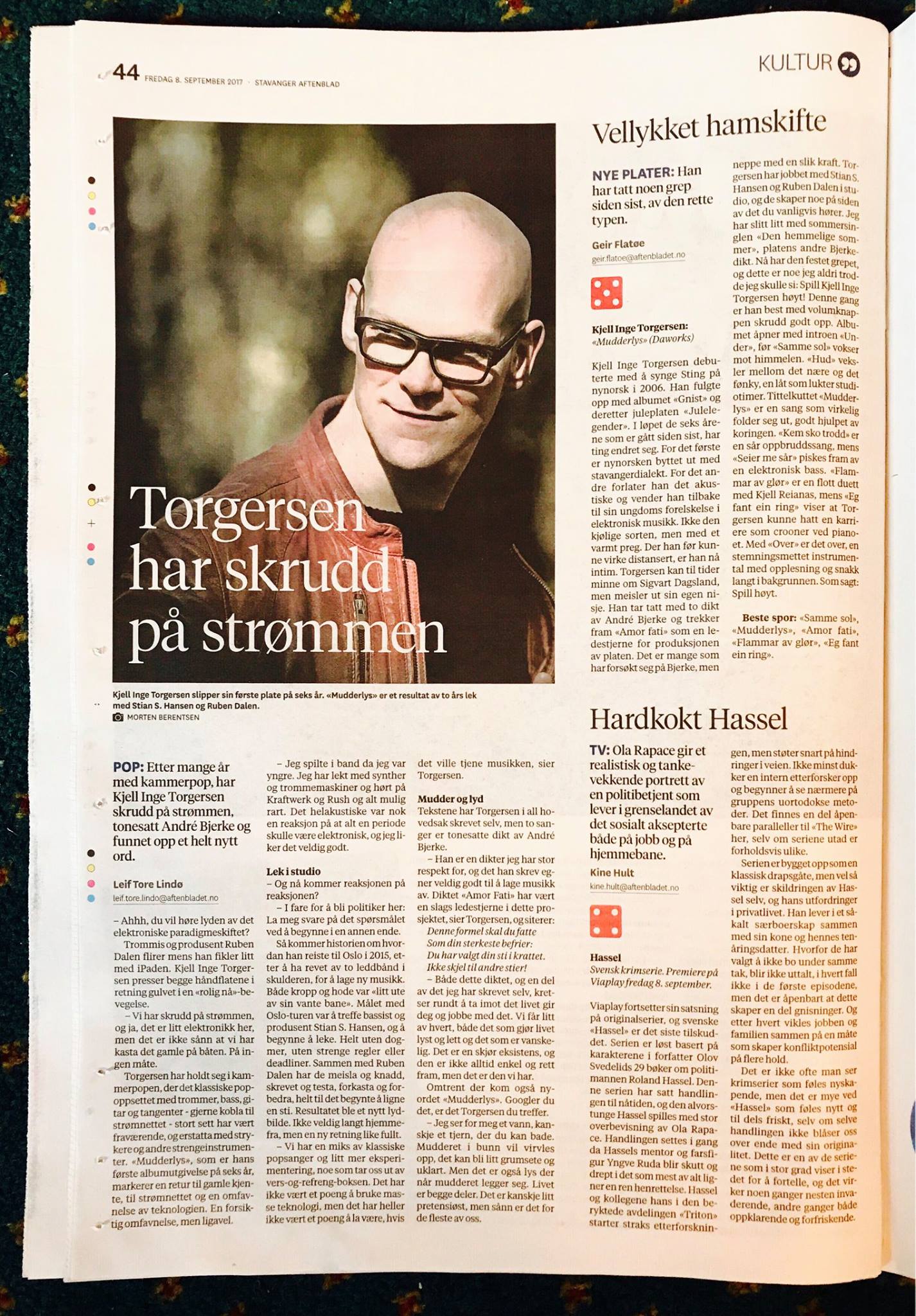 Stavanger Aftenblad skriv om og melder albumet Mudderlys