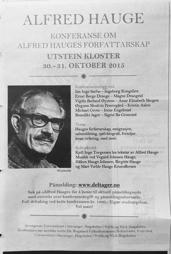 Alfred Hauge konferanse Utstein kloster